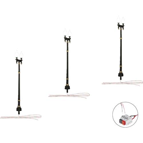 Woodland Scenics H0 Parklaterne doppelt WJP5632 3 St.