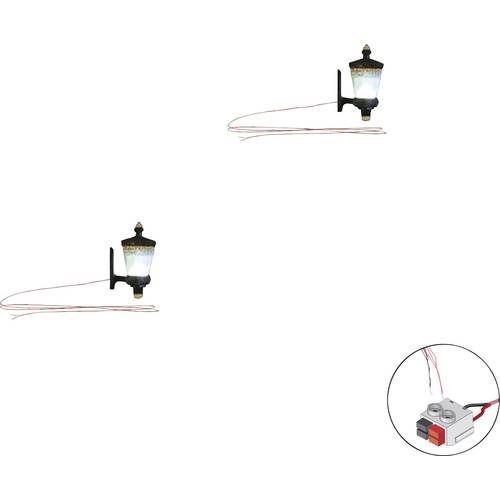 Woodland Scenics N Eingangsleuchte einfach Fertigmodell WJP5659 2 St.