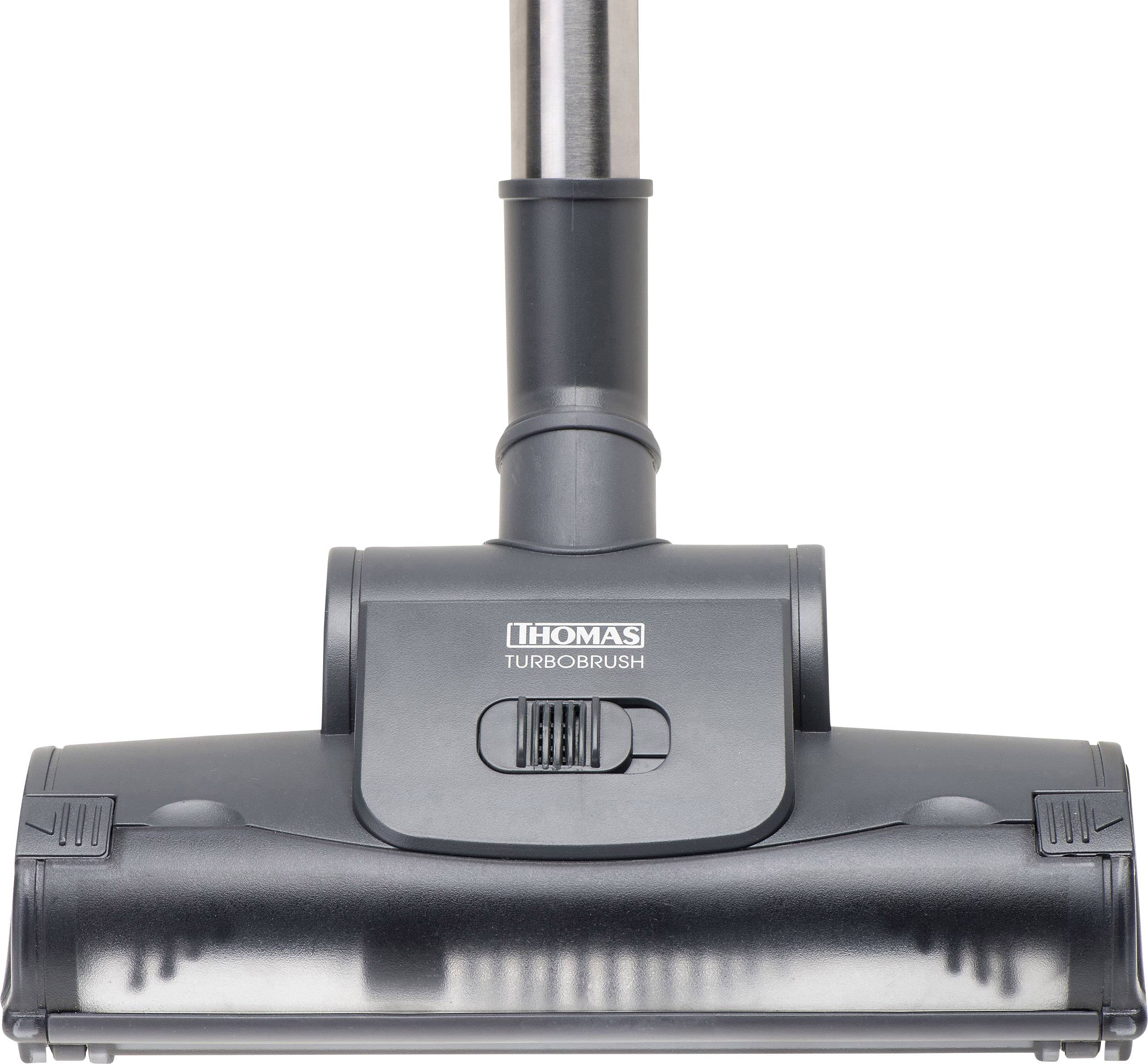 'Grauer Staubsaugeraufsatz der Marke Thomas TurboBrush.'