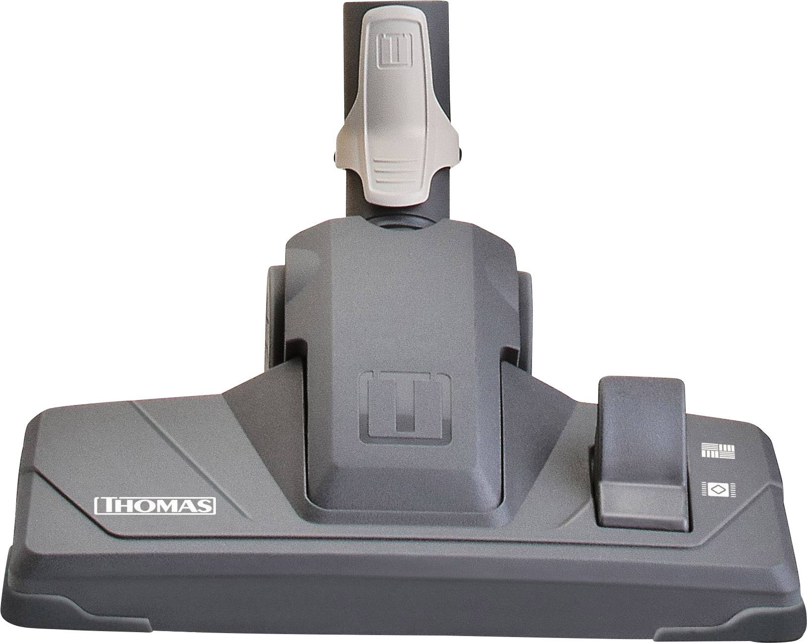 Staubsaugerdüse in Grau mit Markenlogo 'THOMAS', Ansicht von oben.