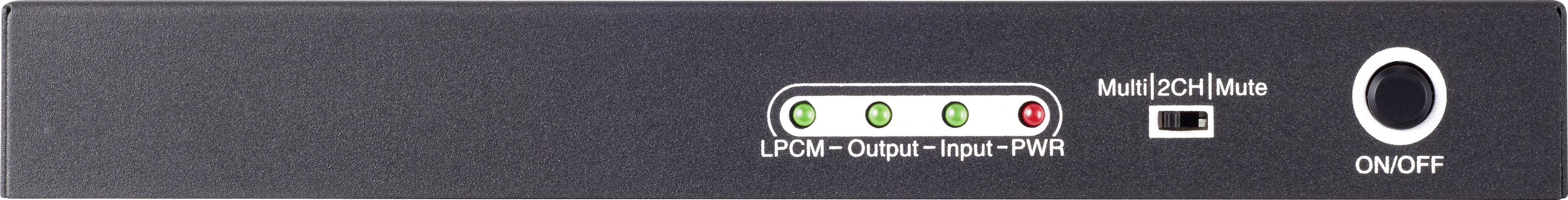 Audio Extraktor [HDMI - HDMI, Toslink, 8 Kanal Cinch] 1920 x 1080 Pixel SpeaKa Professional SP-AE-H/8K-1