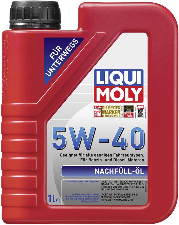 Liqui Moly 5W-40 Nachfüll-Öl 1305 1 l