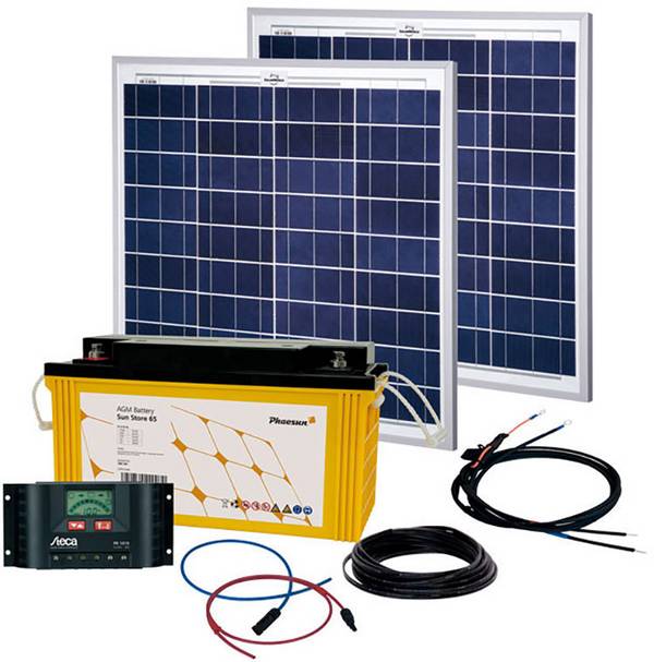 Phaesun Solar Rise Two 2.0 600078 Solar-Set 100 W inkl. Laderegler