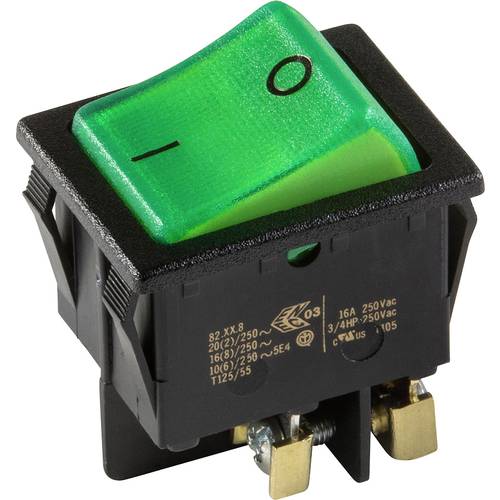 interBär 3636-250.22 Wippschalter 3636-250.22 250 V/AC 16 A 2 x Aus/Ein rastend 1 St.