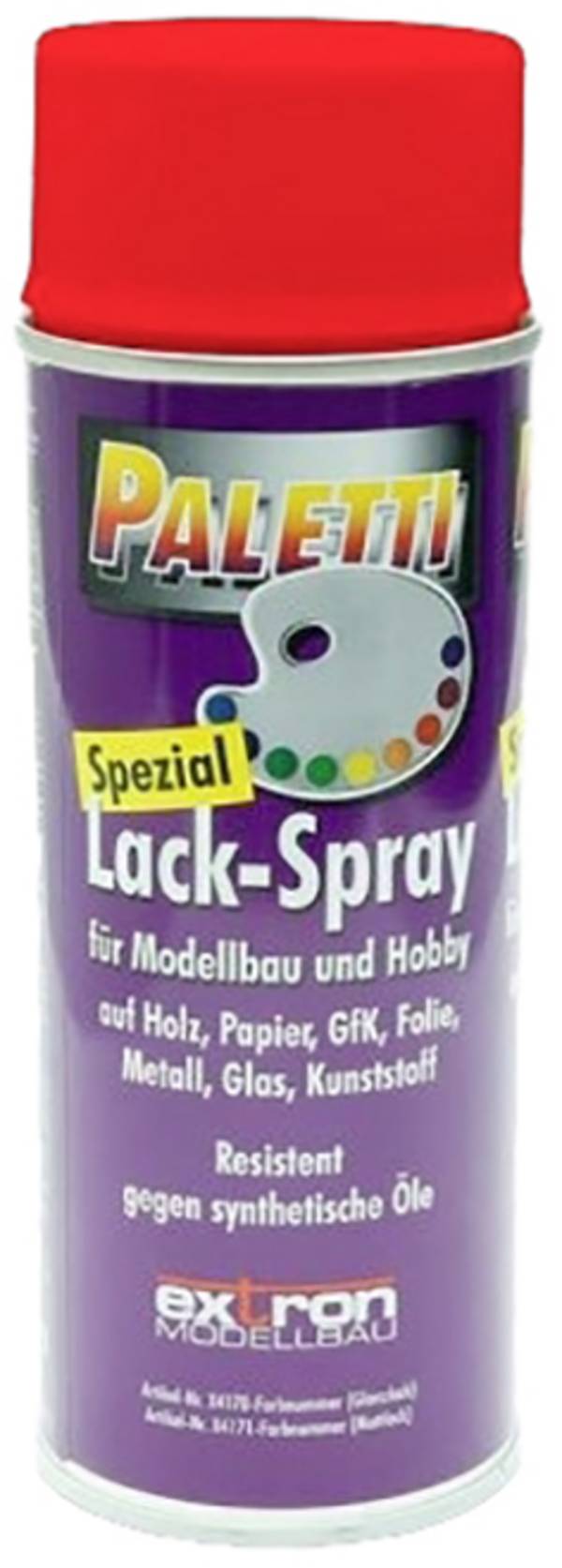 Kunstharzfarbe EXTRON Modellbau Paletti Rot  Spraydose 400 ml