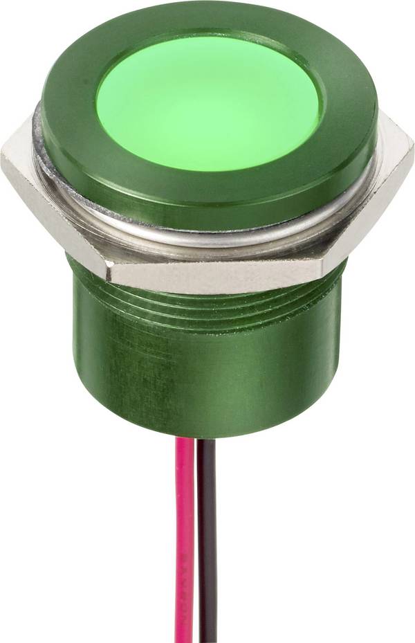 APEM Q22F5ARXXSR24AE LED-Signalleuchte Rot eben 24 V/AC, 24 V/DC 5.7 V 800 mcd