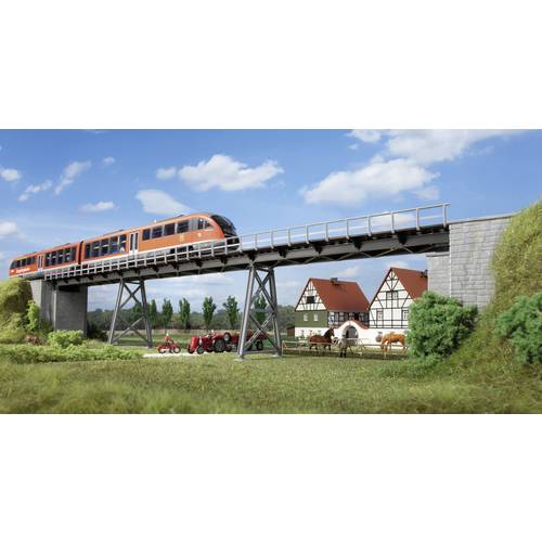 Thumbnail - Auhagen 11430 H0 Pendelpfeilerbrücke 1gleisig Universell (L x B x H) 560 x 67 x 85 mm