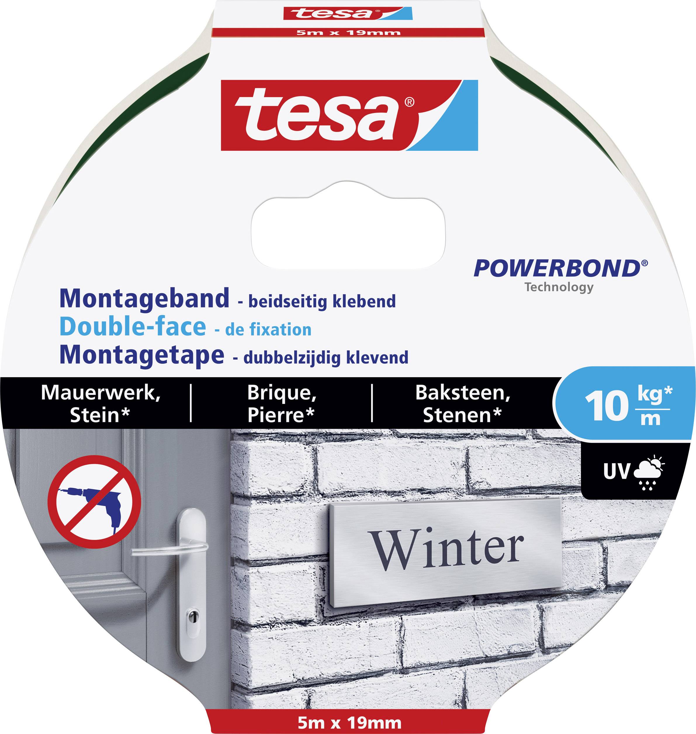 TESA Montageband tesa tesa® POWERBOND Schwarz (L x B) 5000 mm x 19 mm Inhalt: 1 Rolle(n)