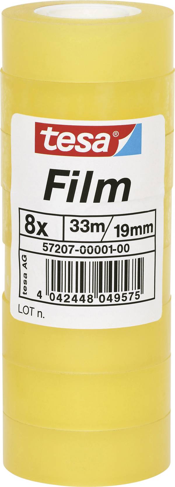 tesa  57207-00001-01 tesafilm Standard Transparent (L x B) 33 m x 19 mm 8 St.