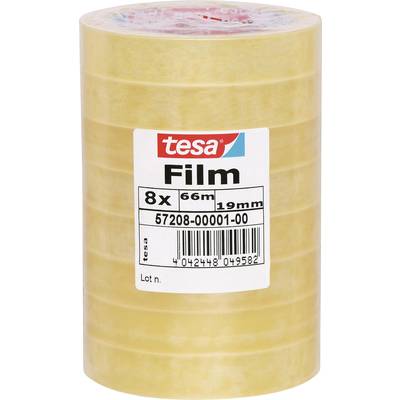 tesa 57208-00001-01 tesafilm Standard Transparent (L x B) 66 m x 19 mm 8 St.