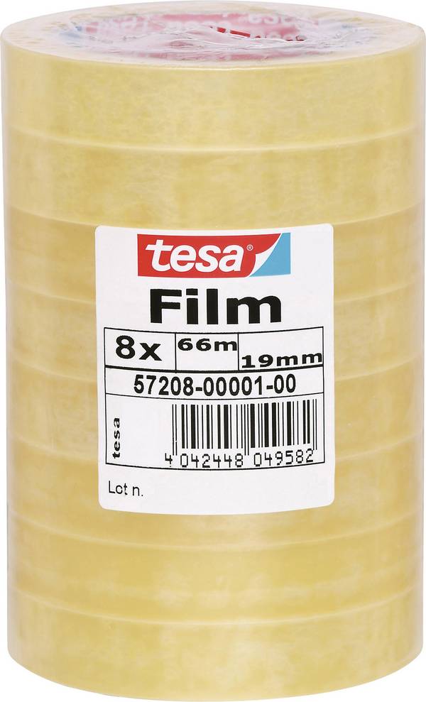 tesa  57208-00001-01 tesafilm Standard Transparent (L x B) 66 m x 19 mm 8 St.