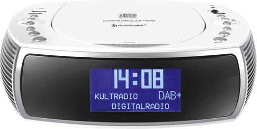 DAB+ Radiowecker SoundMaster URD470WE AUX, CD, DAB+, UKW, USB Weiß kaufen