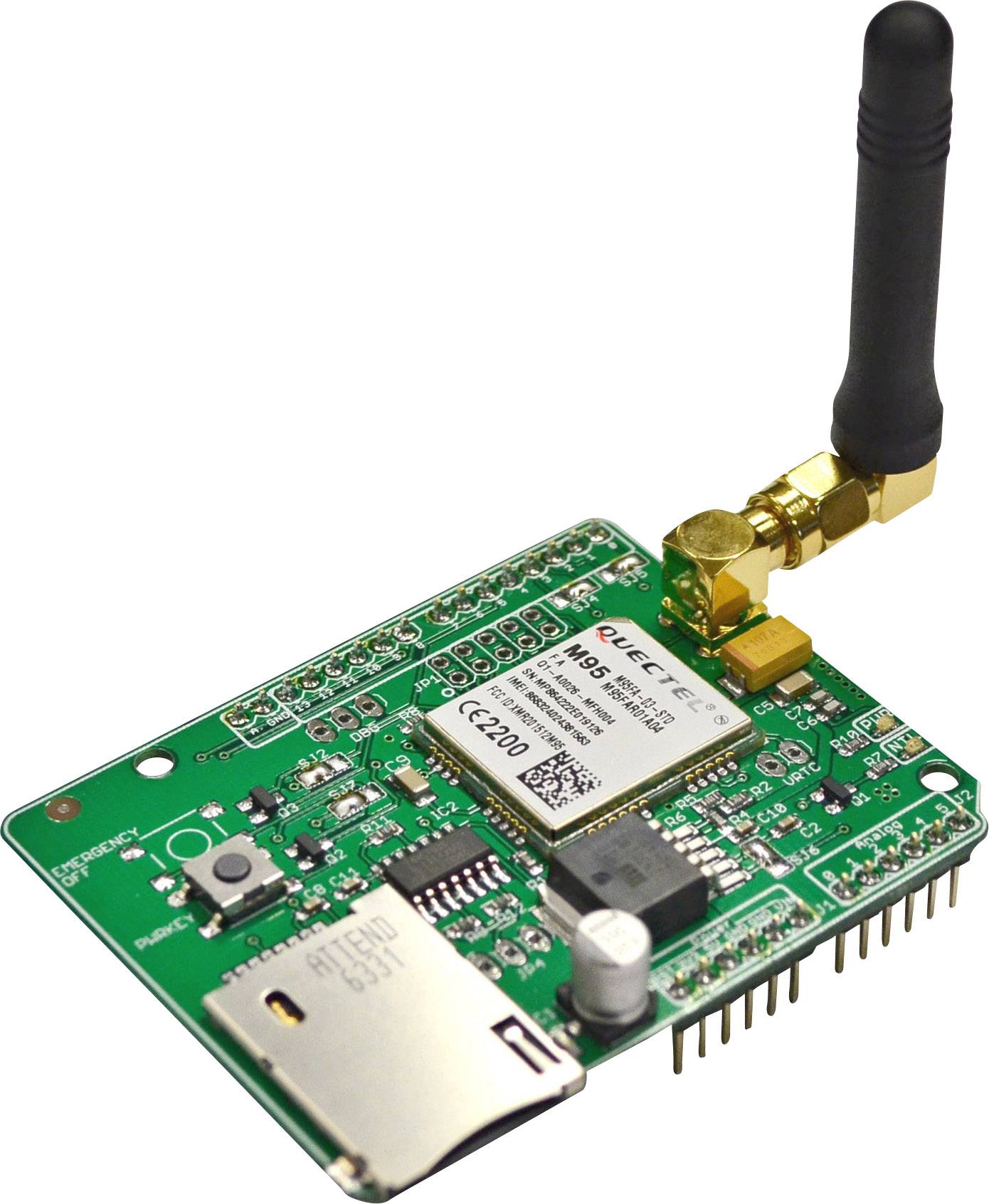 SOS Electronic ARDUINO_M95FA-GSM/GPRS Erweiterungsmodul-1