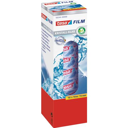 tesa 58244-00000-01 tesafilm kristall-klar Transparent (L x B) 10 m x 15 mm 10 St.