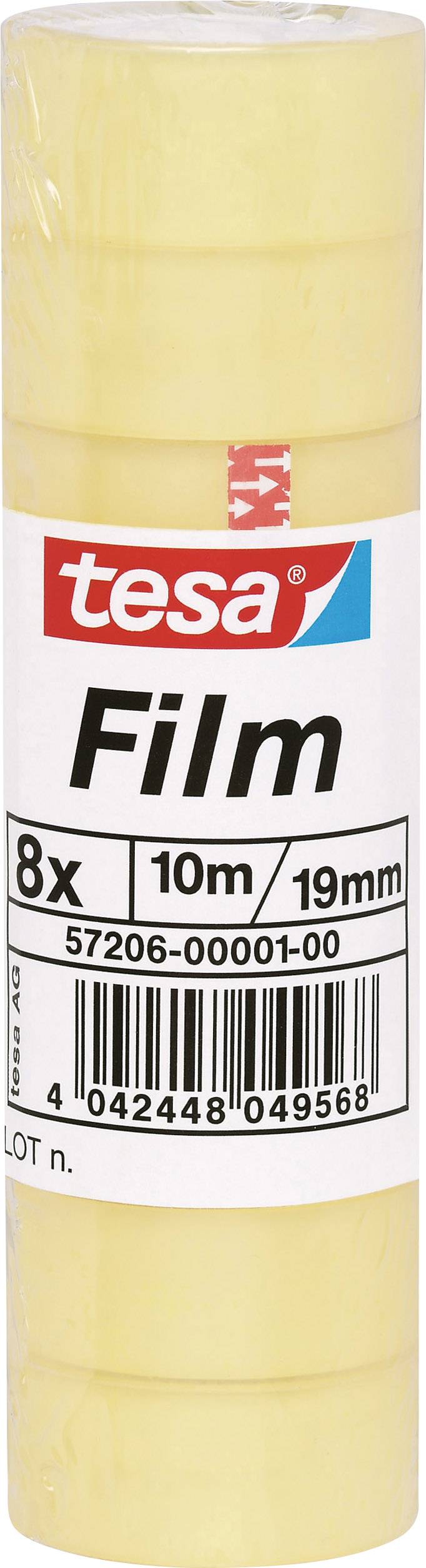 TESA 57206-00001-01 tesafilm Standard Transparent (L x B) 10 m x 19 mm 8 St.
