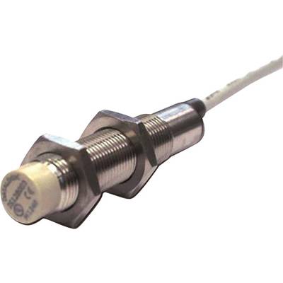 Zylindrischer metallischer Näherungssensor mit Kabelanschluss, geeignet für industrielle Automatisierung und Erkennung von Objekten.