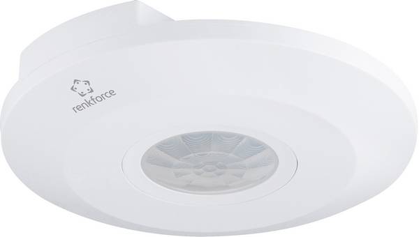 Renkforce 1488533 Decke PIR-Bewegungsmelder 360 ° Relais Weiß IP20