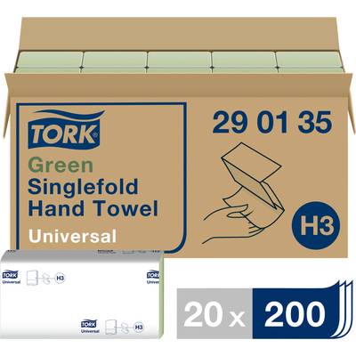 TORK 290135 Zickzack Universal Papierhandtücher (L x B) 23 cm x 24.8 cm Grün  4000 St.