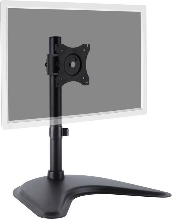 Digitus DA-90346  Monitor-Standfuß 1 Display(s) 38,1 cm (15") - 68,6 cm (27") Schwarz Höhenverstellbar, Neigbar, Schwenkbar, Rotierbar