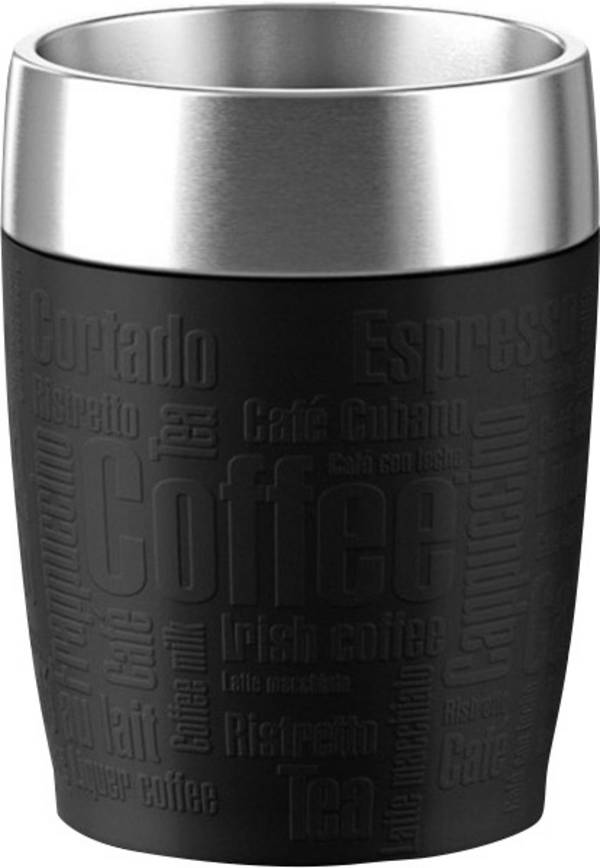 EMSA 514514 TRAVEL CUP ISOLIERBECHER 0,2 L, Schwarz, China, 87 mm, 94 mm, 112 mm, 204 g