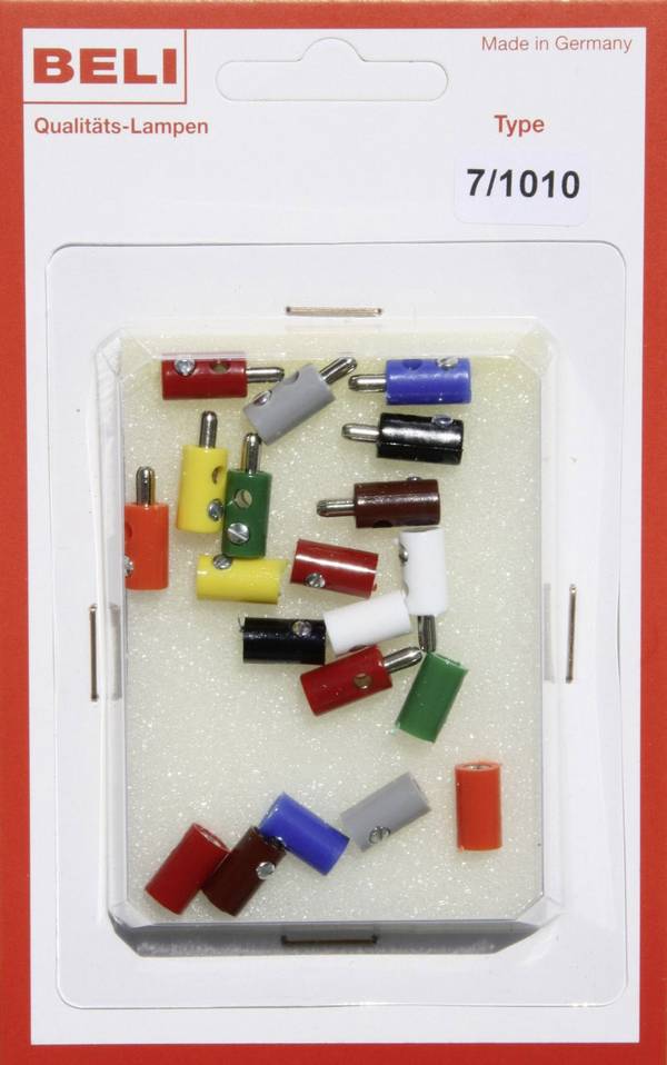 BELI-BECO 7/1010 Miniatur-Bananenstecker  Stift-Ø: 2.6 mm  1 Set