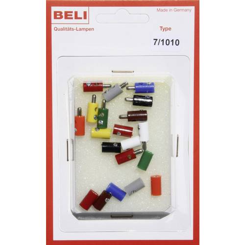 BELI-BECO 7/1010 Miniatur-Bananenstecker Stift-Ø: 2.6 mm 1 Set