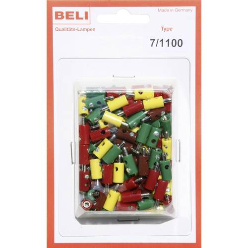 BELI-BECO 7/1100 Miniatur-Bananenstecker Stift-Ø: 2.6 mm 1 Set