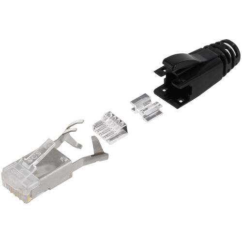 BEL Stewart Connectors SS-39200-030 RJ45 Steckverbinder CAT 6 SS-39200-030 Stecker, gerade Pole: 8P8C Schwarz 1 St.