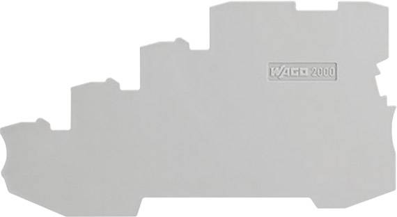 WAGO 2000-5491 Abschluss- und Trennplatte Passend für (Details): für 4-Leiter-Klemmen 100 St.