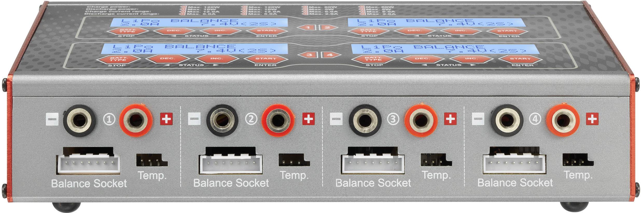 VOLTCRAFT V-Charge 240 Quadro Modellbau-Multifunktionsladegerät 12 V, 230 V 12 A LiPo, LiFePO, LiIon, LiHV, NiCd, NiMH, -12