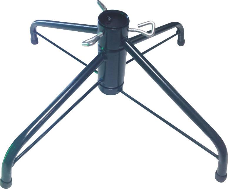 Schwarzer Metallständer mit drei Beinen und Drehverschluss, geeignet zur Stabilisierung oder Befestigung von Geräten oder Gegenständen.