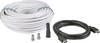 BKL Electronic SAT Anschlusskabel [1x F-Stecker, HDMI-Stecker - 1x F-Stecker, HDMI-Stecker] 25.00 m 90 dB Schwarz, Weiß