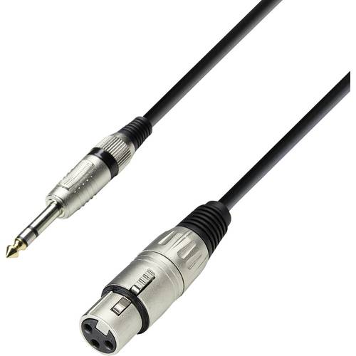 Mikrofonkabel XLR female auf 6,3 mm Klinke stereo 3 m