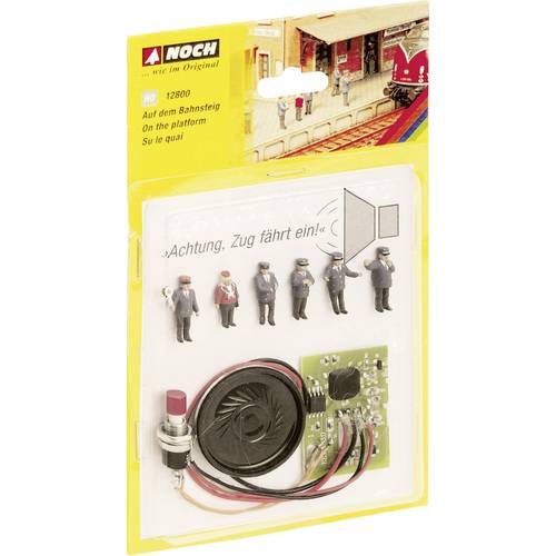 NOCH H0 Auf dem Bahnsteig Fertigbaustein, Sound-Szene