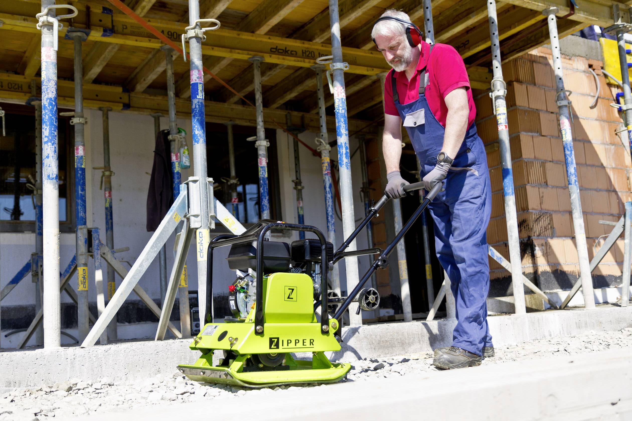 Baumaschiene im Einsatz