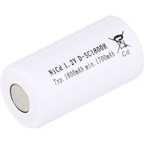 Thumbnail - Mexcel SC1800H Spezial-Akku Sub-C hochtemperaturfähig, Flat-Top NiCd 1.2 V 1800 mAh 1 St.