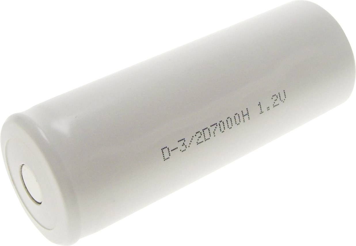 Mexcel D-3/2D7000H Spezial-Akku 3/2 D hochtemperaturfähig, Flat-Top NiCd 1.2 V 7000 mAh 1 St.