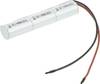 Mexcel Inline L1x3 Akkupack 3x Sub-C hochtemperaturfähig, Kabel, Flat-Top NiCd 3.6 V 1800 mAh