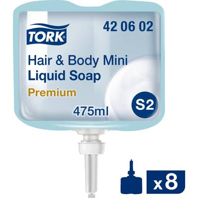 TORK Hair & Body Mini 420602 Flüssigseife 475 ml 8 St.
