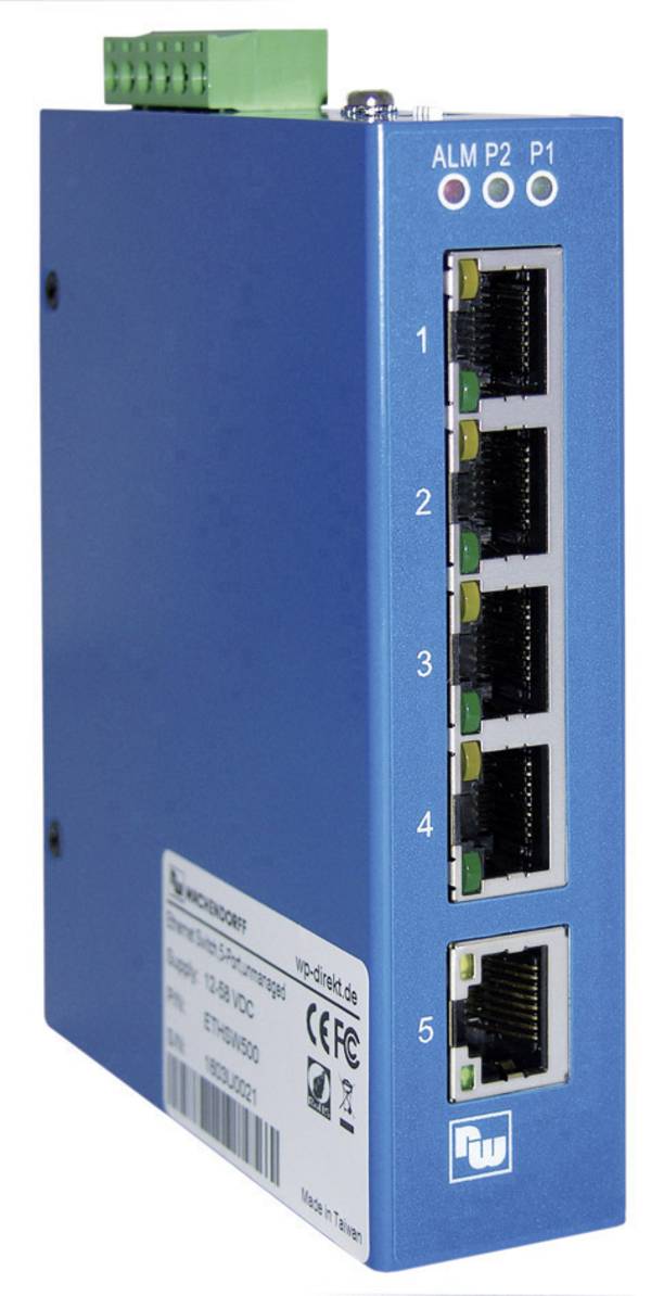 Wachendorff ETHSWG5C Industrial Ethernet Switch 10 / 100 / 1000 MBit/s