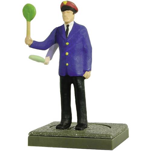 Viessmann Modelltechnik H0 Fahrdienstleiter mit bewegten Arm Bemalt, Stehend