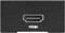 Schwarzer HDMI-Anschluss auf einem Gerät, in der Mitte positioniert, mit dem Aufdruck 'HDMI' darunter.