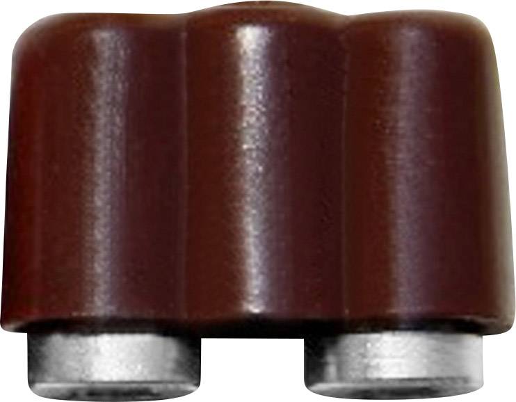 BELI-BECO 61/17br Miniatur-Laborbuchse Kupplung, gerade Stift-Ø: 2.6 mm Braun 1 St.