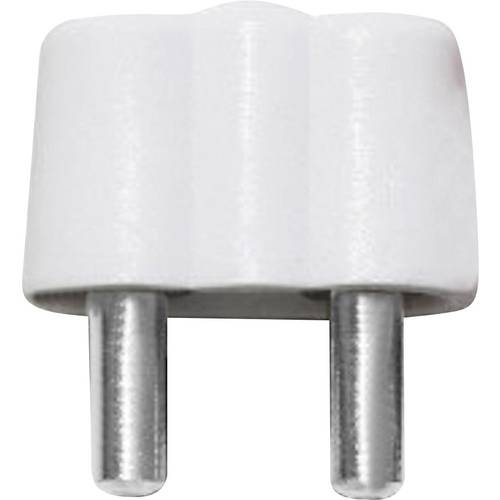 BELI-BECO 61/15ws Miniatur-Bananenstecker Stecker, gerade Stift-Ø: 2.6 mm Weiß 1 St.