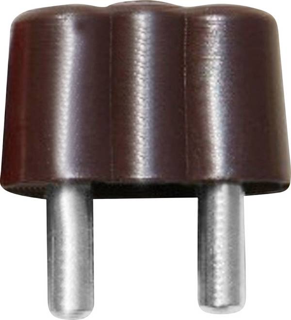 BELI-BECO 61/15br Miniatur-Bananenstecker Stecker, gerade Stift-Ø: 2.6 mm Braun 1 St.