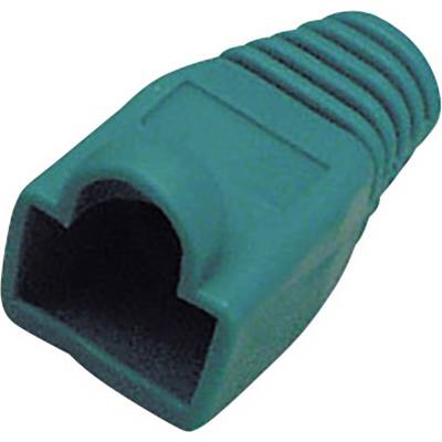 Grüner RJ45-Schutzkappe zur Verringerung von Kabelbrüchen und Erhöhung der Haltbarkeit von Netzwerkkabeln.