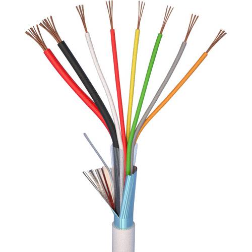 ELAN 27061 Alarmkabel LiYY 6 x 0.22 mm² + 2 x 0.75 mm² Weiß Meterware
