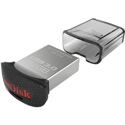 SanDisk Cruzer Ultra Fit™ USB-Stick  32 GB Schwarz SDCZ43-032G-GAM46 USB 3.2 Gen 1 (USB 3.0)