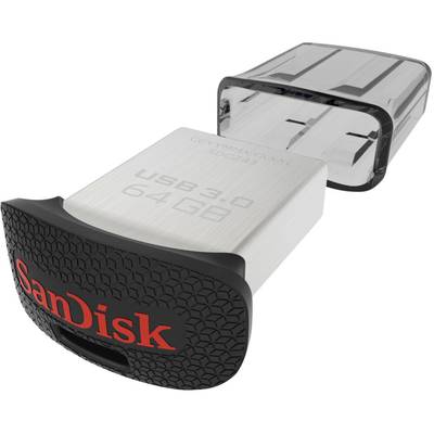 SanDisk Cruzer Ultra Fit™ USB-Stick  64 GB Schwarz SDCZ43-064G-GAM46 USB 3.2 Gen 1 (USB 3.0)