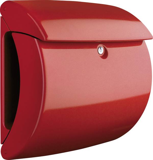 Burg Wächter 35600 PIANO 886 Briefkasten Kunststoff Rot Schlüsselschloss